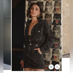 12th Tribe denim mini dress